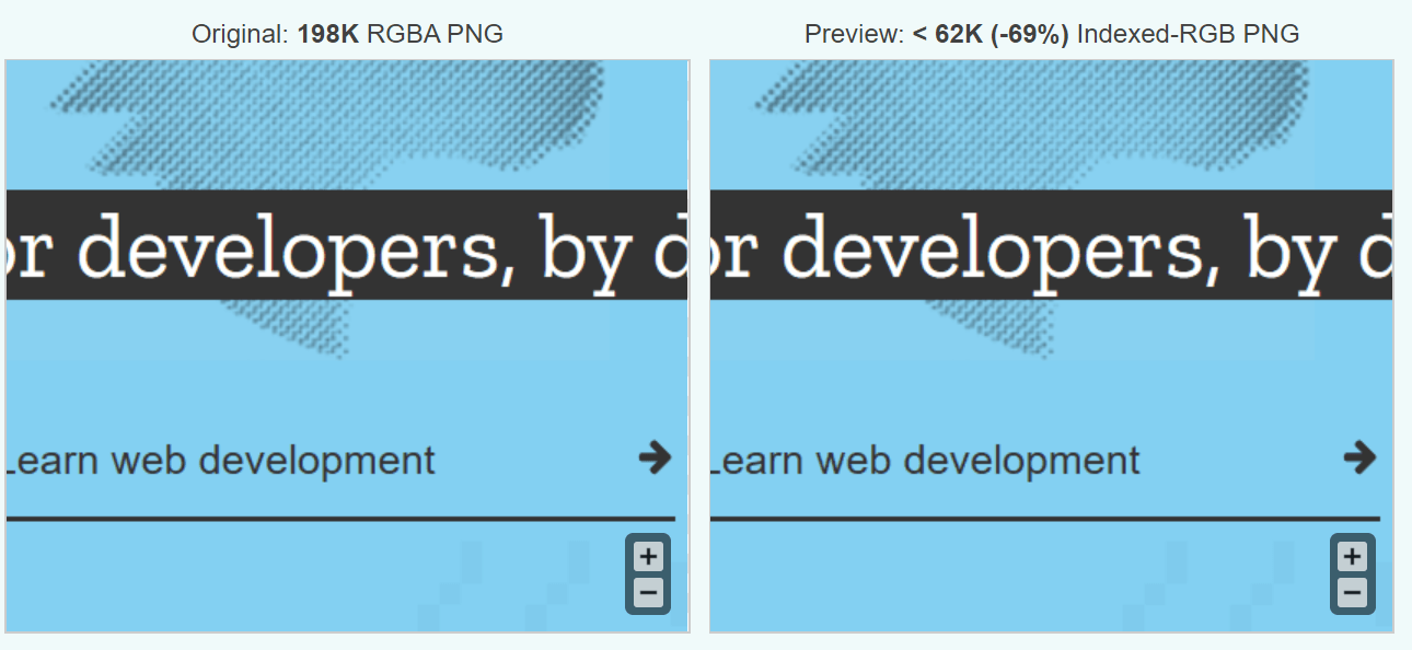 Image de compression avec perte