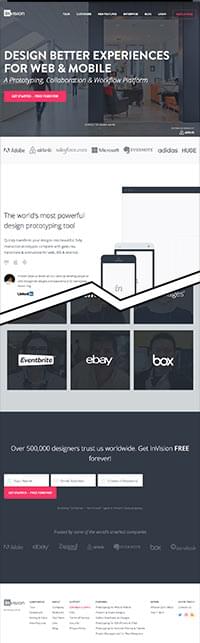 1 列レイアウトの例